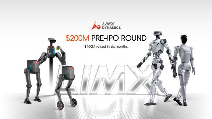 LimX Dynamics humanoid robot product image for an article about Pre-IPO funding and humanoid competition